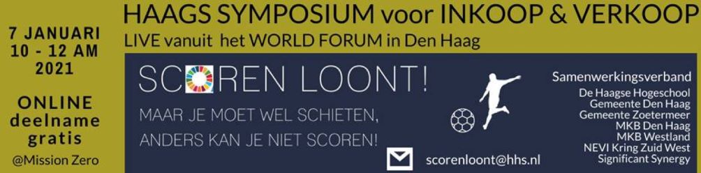 Inkoopsymposium (online) Haagse Hogeschool op 7 januari