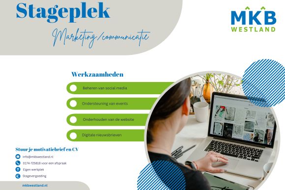 Stageplek Marketing-/Communicatie