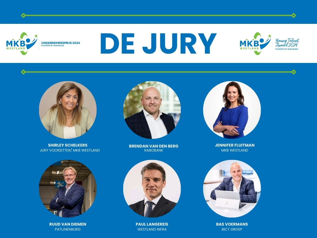 Voorstellen van de jury voor de MKB Westland Ondernemersprijs & Young Talent Award 2024