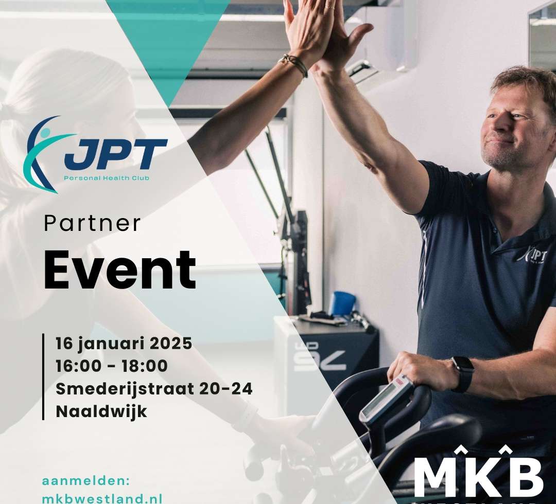 Partner event bij JPT Personal Health Club: voor ondernemers die willen investeren in fysieke- & mentale gezondheid