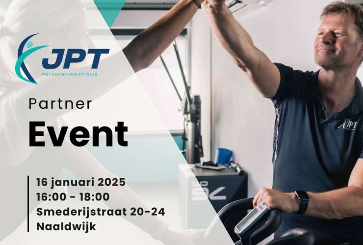 Partner event bij JPT Personal Health Club: voor ondernemers die willen investeren in fysieke- & mentale gezondheid