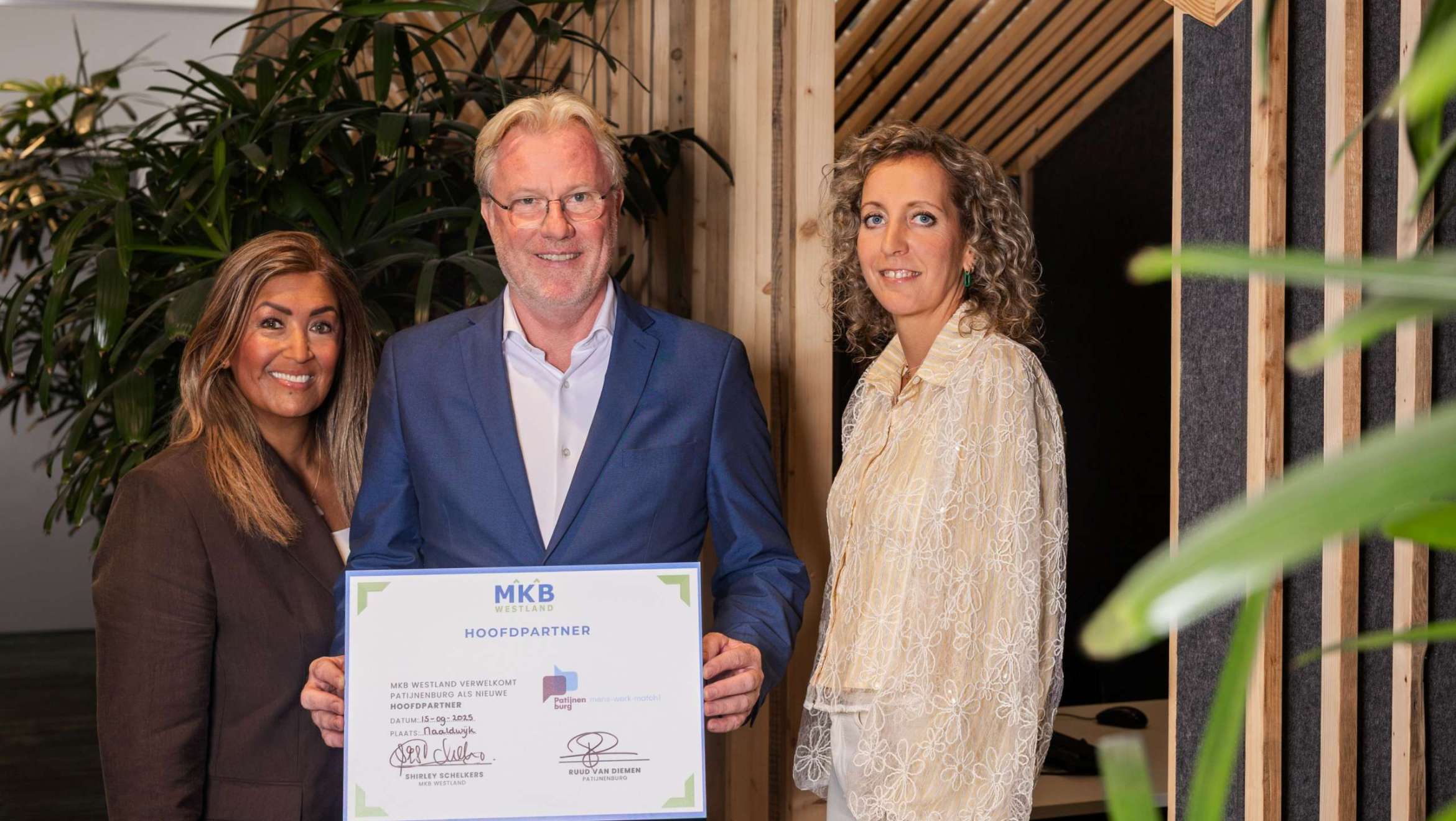 Patijnenburg nieuwe hoofdpartner MKB Westland: samen bouwen aan een inclusieve ondernemersregio