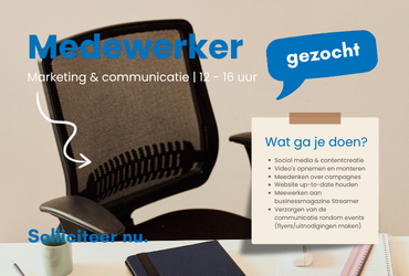 Vacature medewerker marketing & communicatie | 12–16 uur